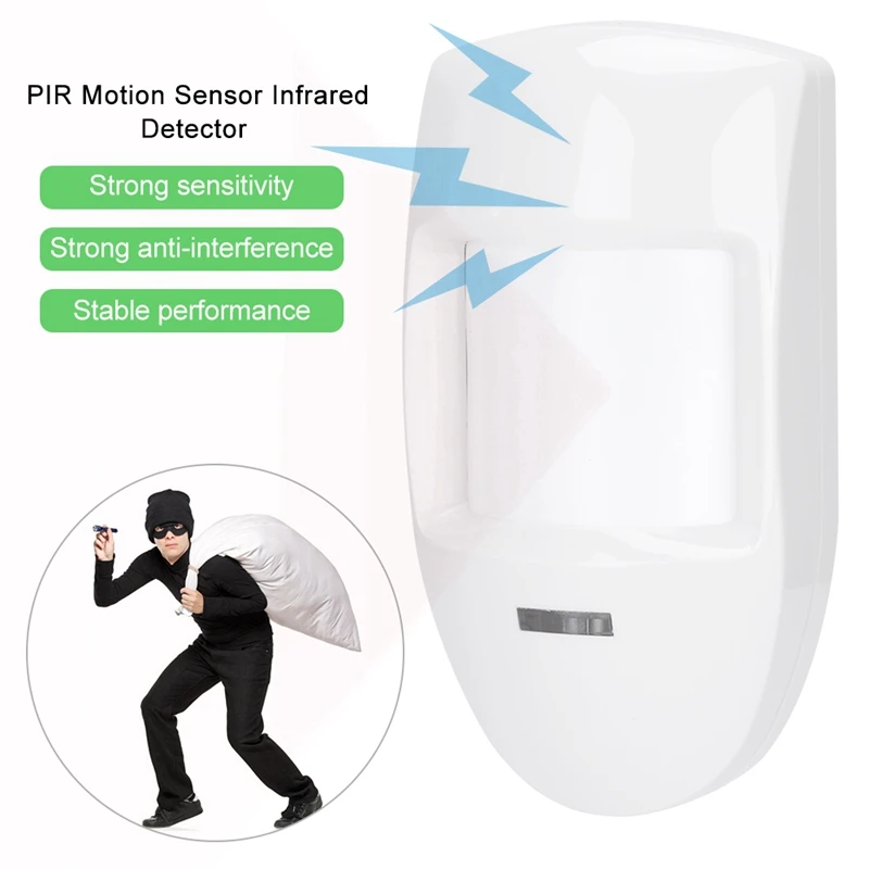 

12V Wired Dual PIR Motion Sensor Infrared Probe Burglar Alarm Detector Home Security System