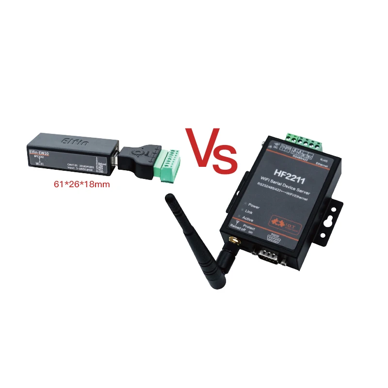 HF Elfin-EW10 последовательный порт RJ45 RS232 для Wi-Fi последовательного сервера
