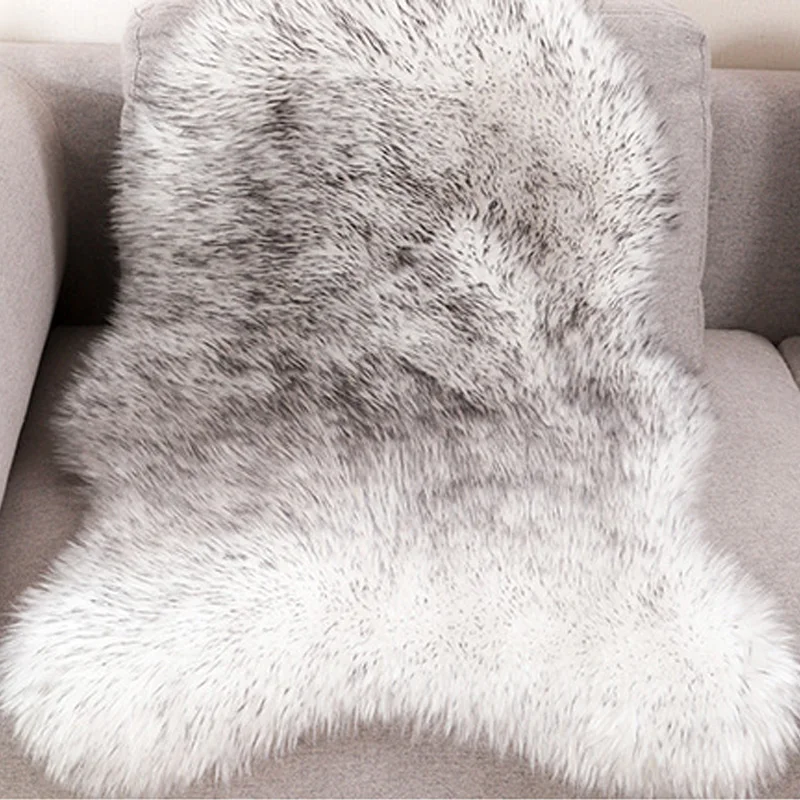Мягкий ковер из искусственной овчины для стула искусственная шерсть теплые