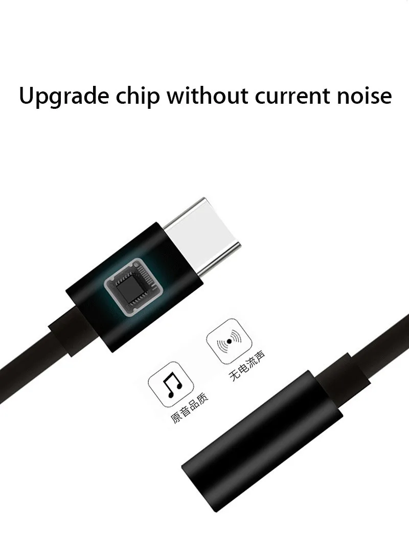 Адаптер для наушников с разъемом Usb Type C на 3 5 мм аудиоадаптер Aux Mi 9 8 se lite Black Shark 2 Helo