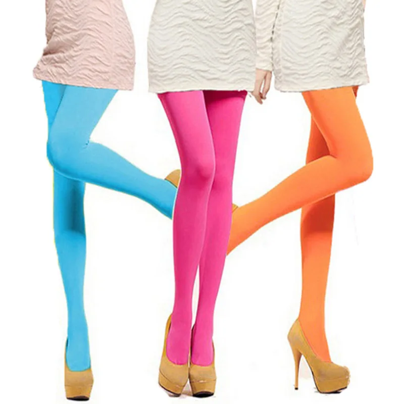 Пикантные женские непрозрачные колготки 120D теплые бесшовные плотные