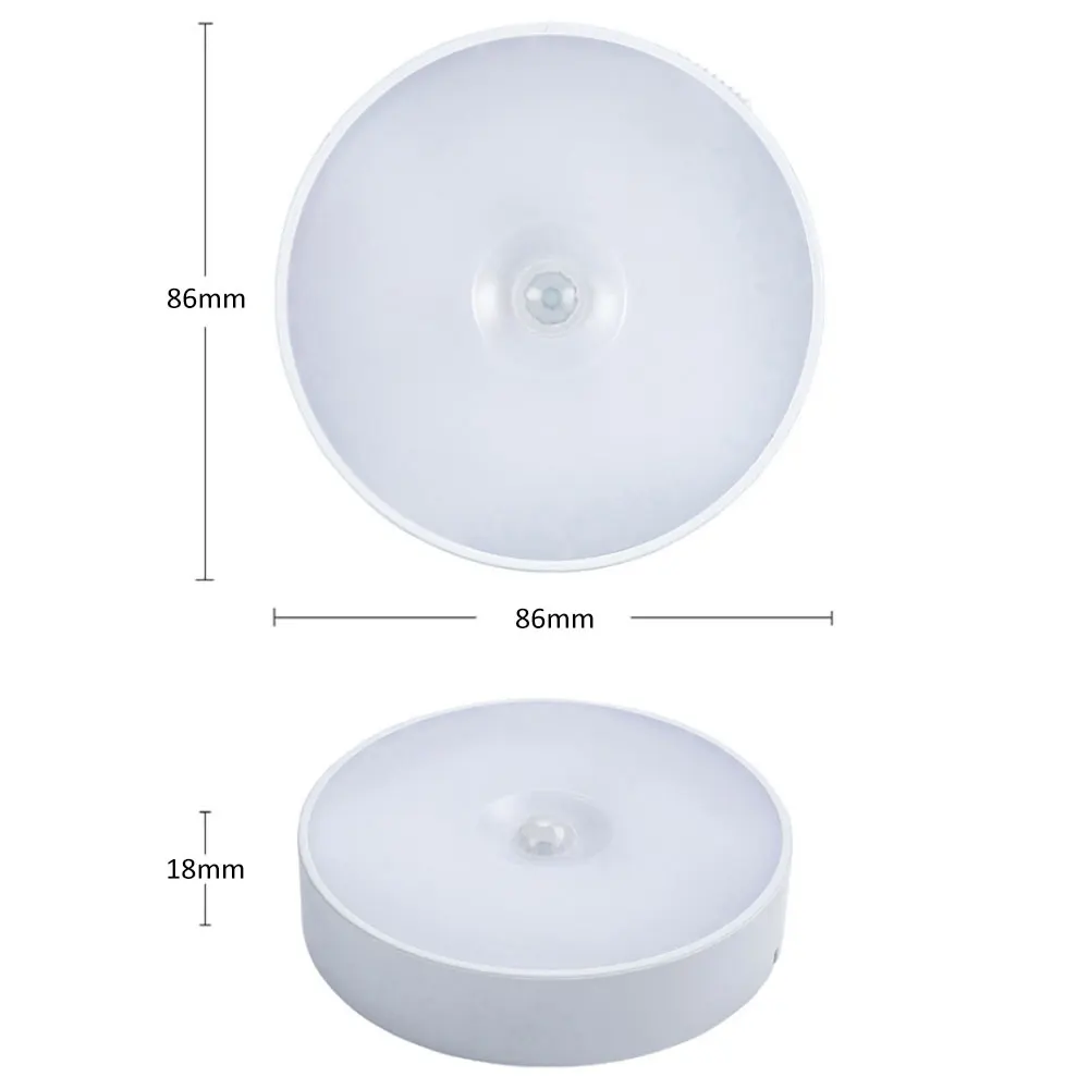 Светодиодный датчик движения беспроводной энергосберегающий настенный корпус