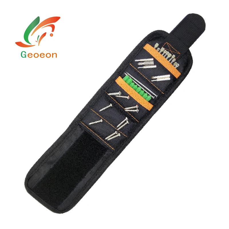 Geoeon Многофункциональный магнитный 5 шт. портативный инструмент сумка электрика запястье инструмент для удержания винтов, гвоздей, сверла D35