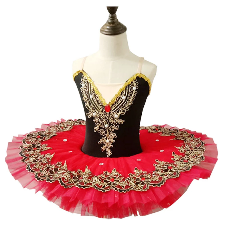 

Professional Ballet Tutus child Swan lake Ballet Dance Clothes girls Pancake tutu Child Ballerina Figure Skating Dress Outfits