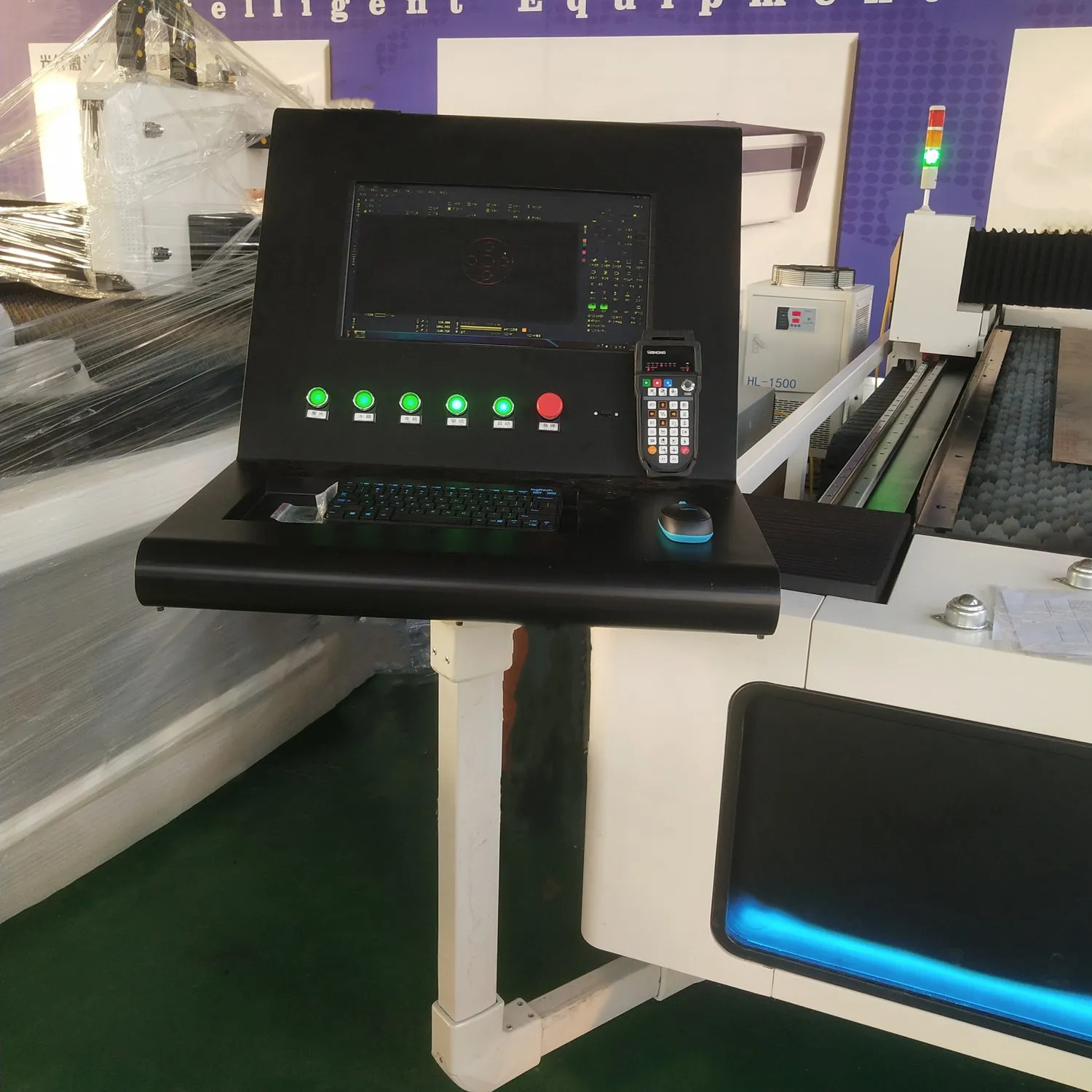 Автоматический резак для круглой трубы из нержавеющей стали 1500 Вт CNC волоконный