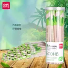 Deli дерево бесплатно шестигранный графит Hb, эскизный карандаш, имитация дерева карандаш, студенческие канцелярские принадлежности для офиса