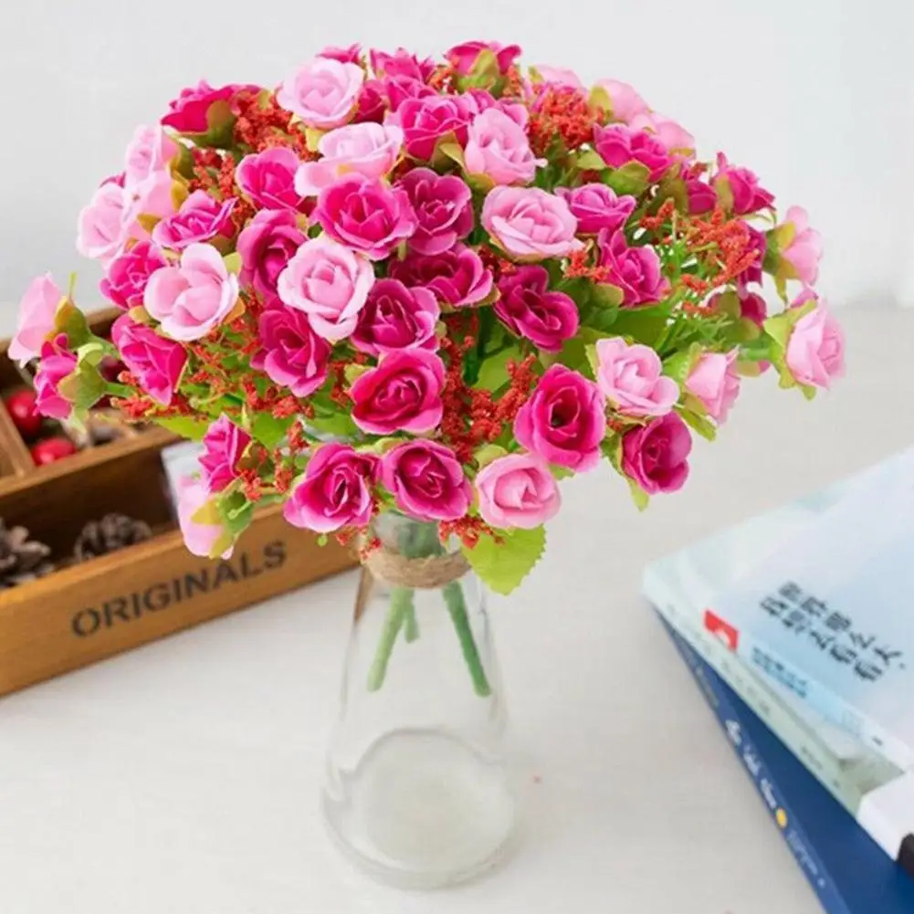 

A Bunch Of Artificial Peony Rose Fake Flower Silk Flowers DIY Home Garden Party Wedding Decoration Beautiful Artificial Flowers