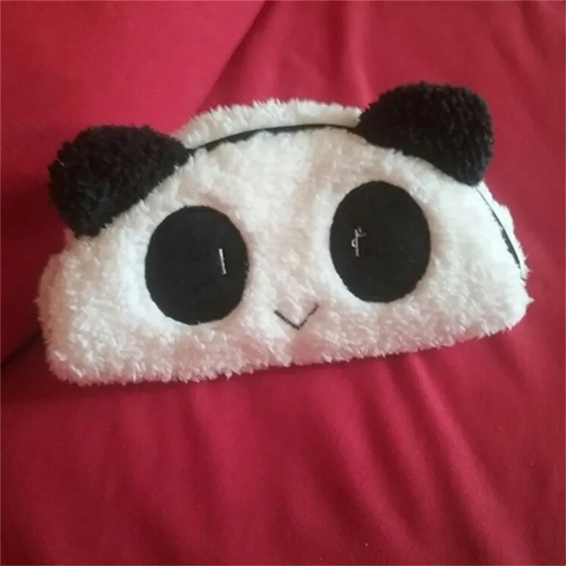 

Korean Style Toiletry Bags Travel Panda Plush Cosmetic Bag Small Organizer Women Makeup Bag Make up Case Beauty Storage Wash bag