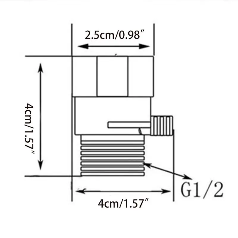 

Solid Brass Water-Saver Connector Flow Control Shut OFF Valve for Hand Shower/Shower Head Accessories