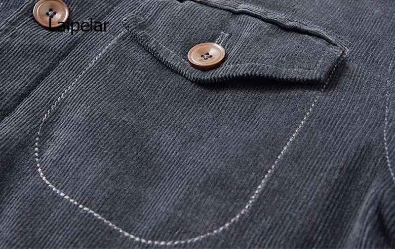 Мужские зимние вельветовые куртки пальто теплое Теплое повседневное верхнее