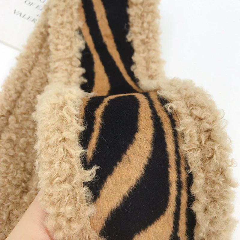 Женский зимний утепленный Пушистый Плюшевый перекрестный галстук Хомут