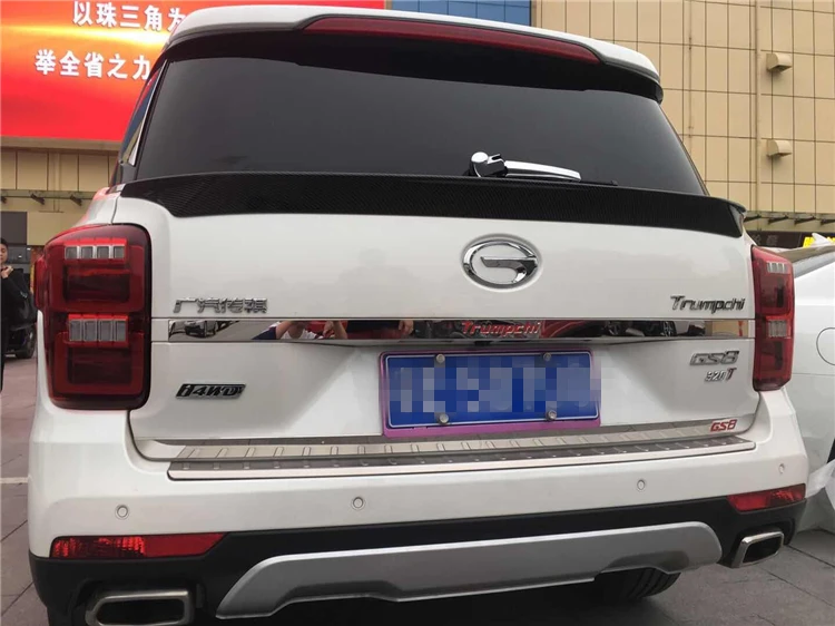 Спойлер для Trumpche GS8 2017-2019 GS7 спойлер ABT ABS пластик Материал заднее крыло автомобиля