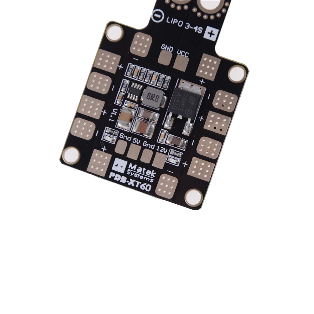 Matek системы PDB XT60 W/ BEC 5V &amp 12V 2oz медь для радиоуправляемого вертолета FPV