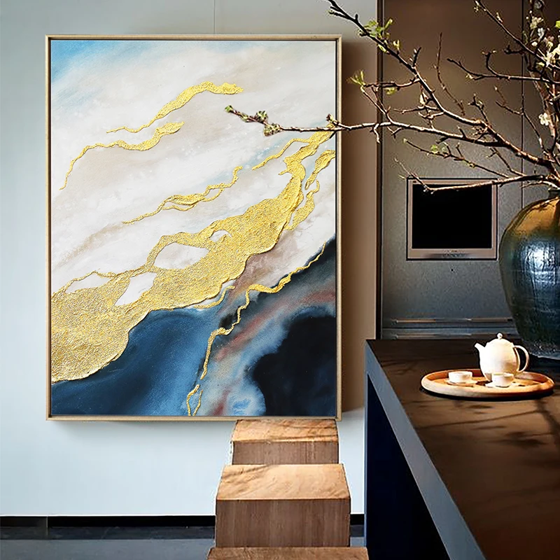 Европейский стиль ручная роспись масляной светильник Роскошная Современная