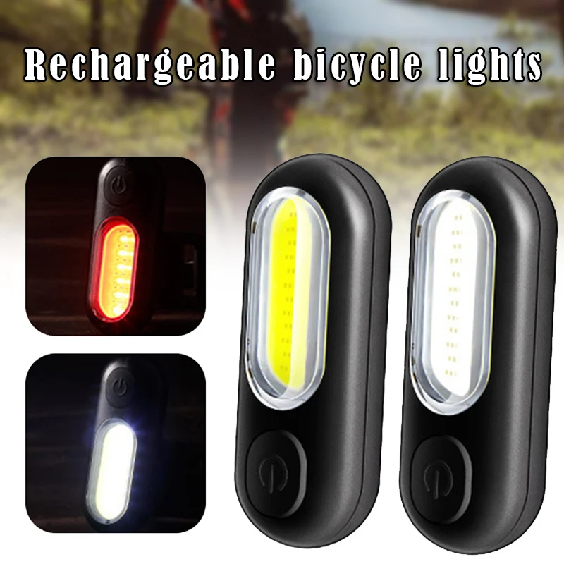 Светодиодная задняя подсветка на велосипед хвост светильник USB Перезаряжаемые