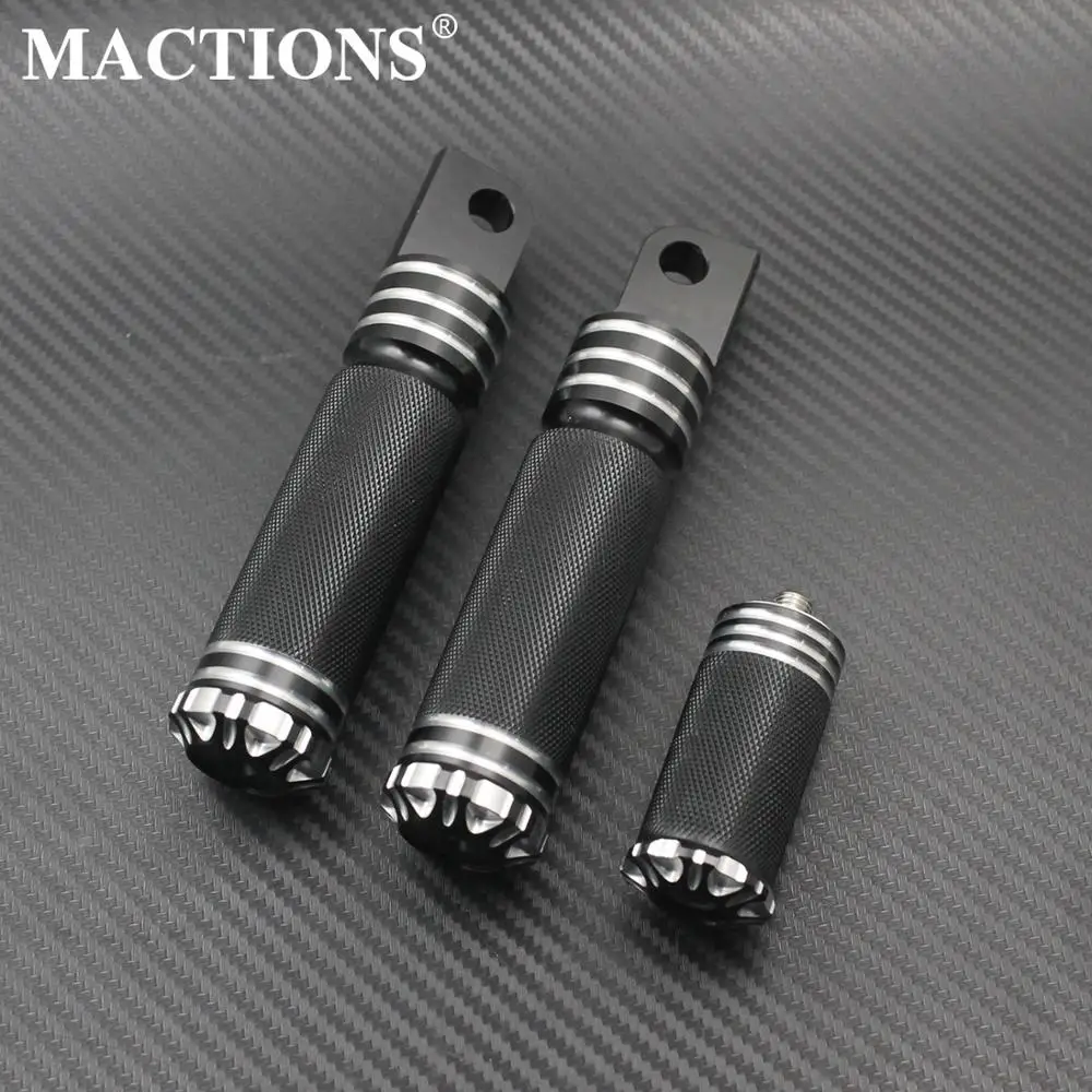 Черная ножная педаль для мотоцикла набор ногтей Harley Touring Dyna Fatboy Sportster XL883 1200 Road King