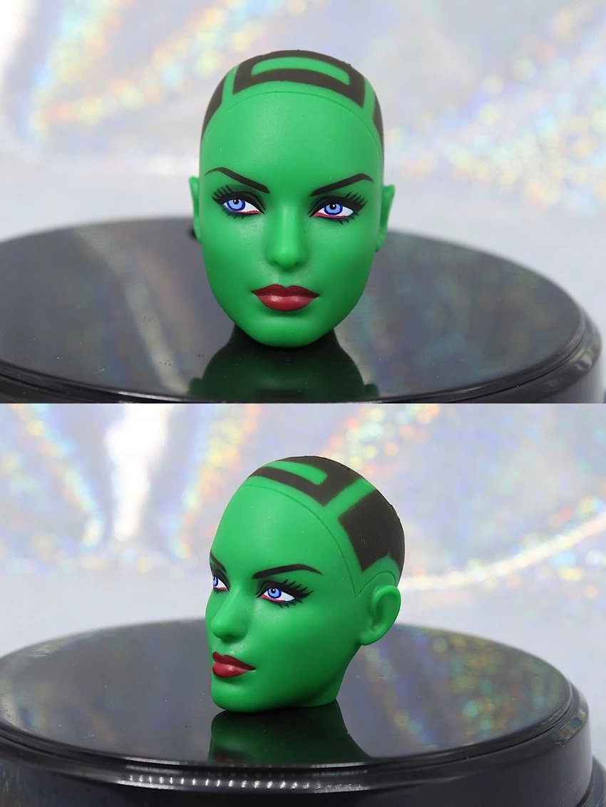 Зеленая голова азиатской куклы мужчины кукла сделай сам части игрушки дети