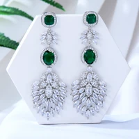 kellybola gorgeous shiny cz zirconia long pendant drop earrings women fashion party daily boutique jewelry valentines day gift