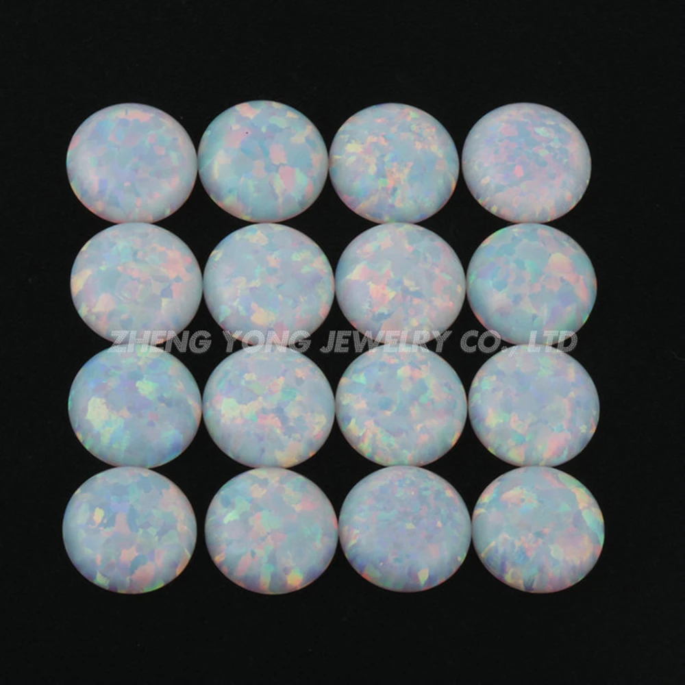 Горячая Распродажа круглая плоская спина белого цвета кабошон 1 5 мм