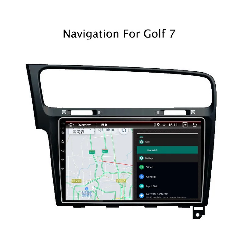 10 1 &quotRAM 2G ROM 32G Android 8 автомобильный DVD GPS плеер для VW Golf 7 2014 2018 Радио стерео головное