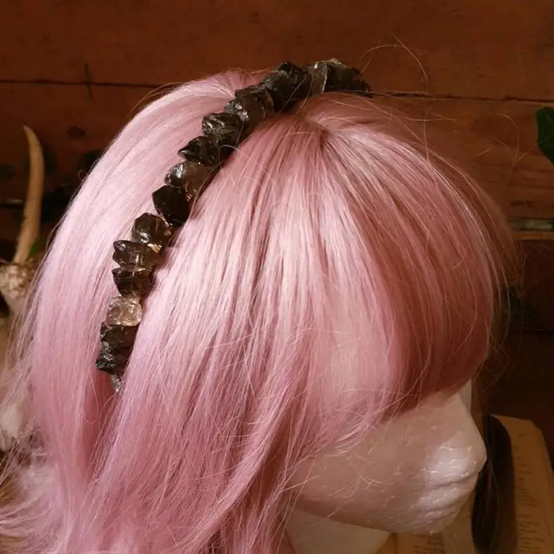 Новинка 2021 ручная работа натуральная тиара кристалл натуральный кварцевый