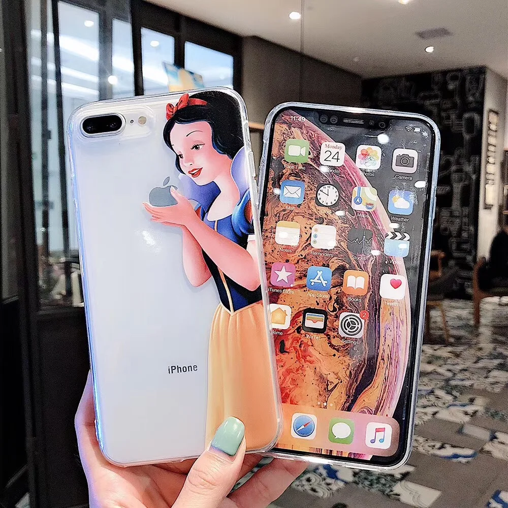 Чехол с милым рисунком Минни Ститч биглс для iPhone 11 Pro Max Xr X Xs 7 8 6 s Plus Дональд Дак Дейзи Принцесса мягкий чехол