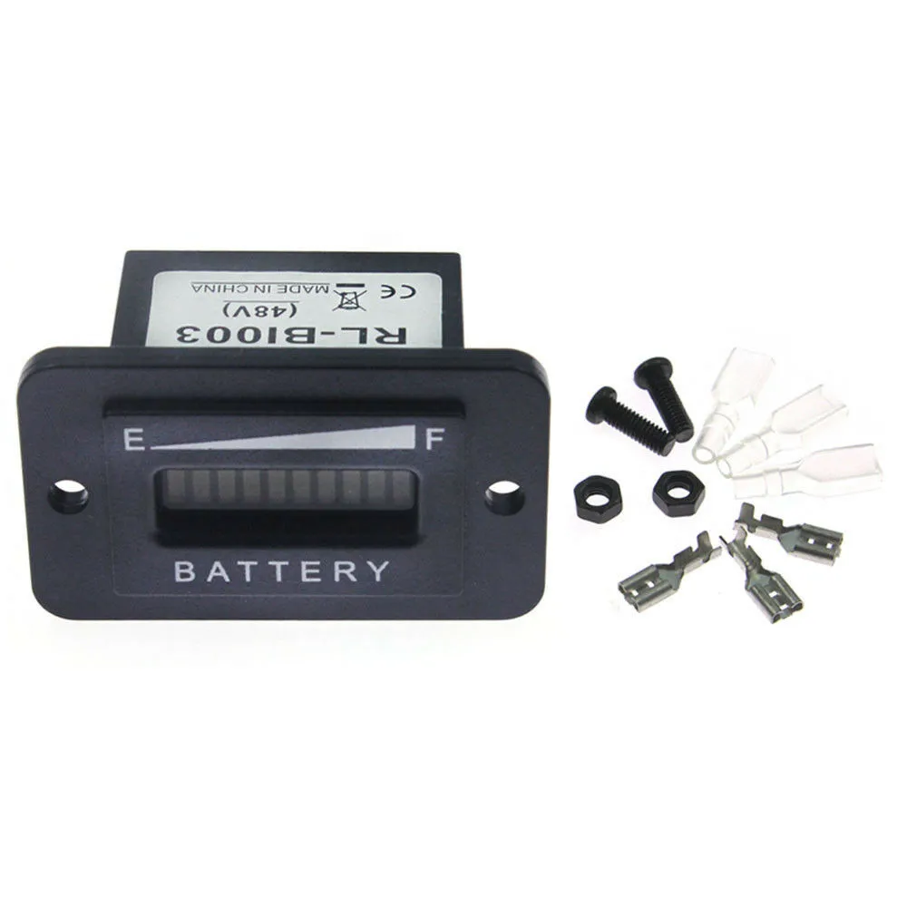 Индикатор заряда батареи измеритель 48 вольт светодиодный индикатор для клубной