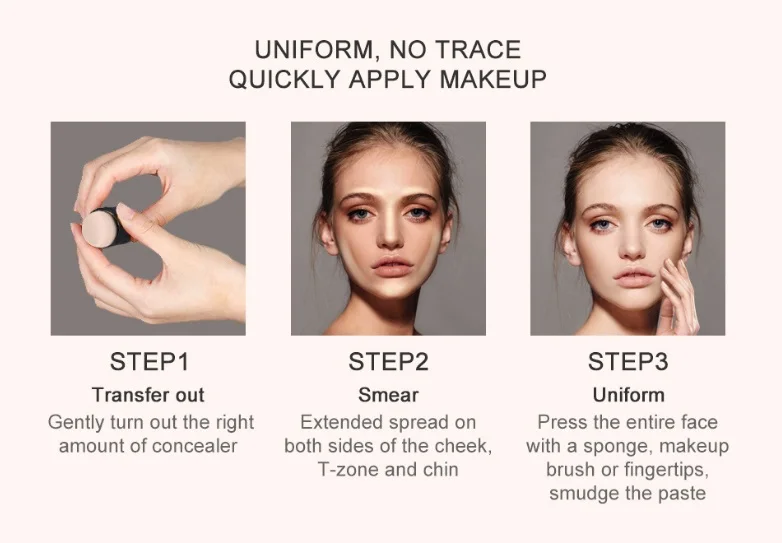 4 цвета консилер основа скрыть темные круги пятна увлажняющий крем подходит для