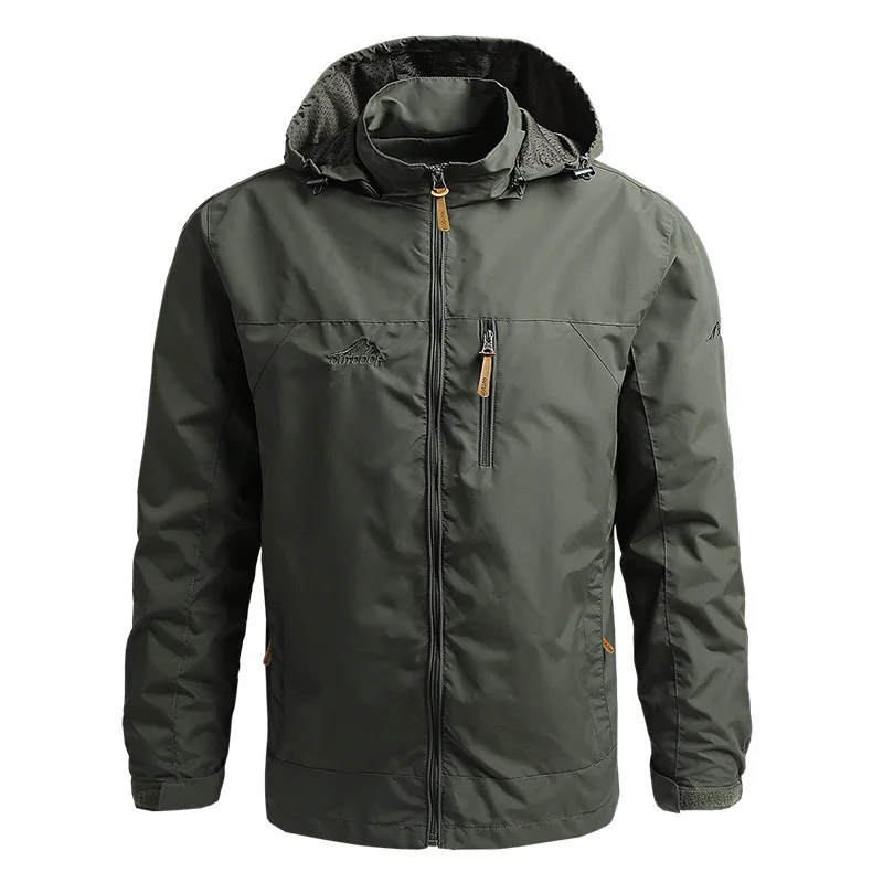 

Tactics Waterproof Jackets Hooded Coats Men Outdoor Outwears Windbreaker Windproof Spring Autumn Jacket Fashion Clothing Coat