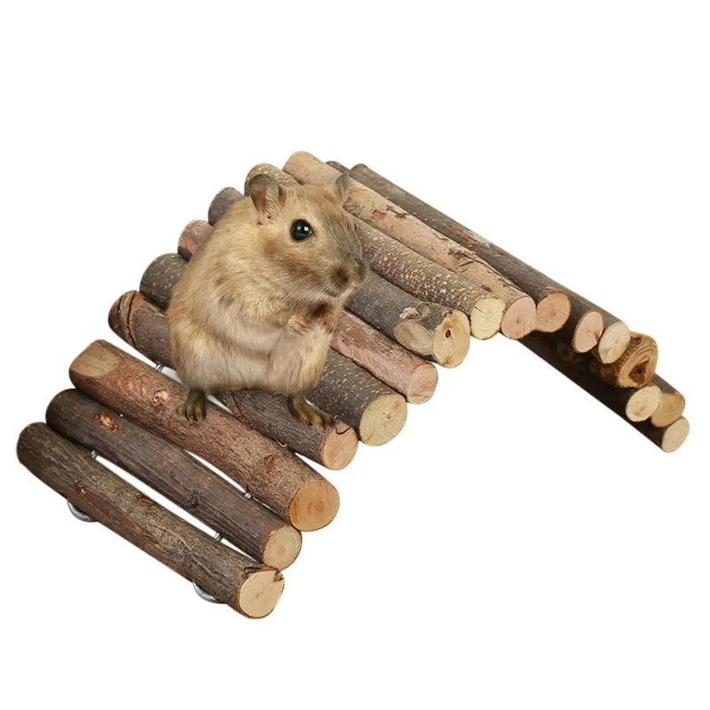 

Home Pet Hiding House Training Tool Natural Pine Climbing Ladder Toys for Pet Rabbit Hamsters Guinea Pig Small Animals Supplies