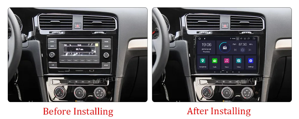 MEKEDE 2 Din 9 дюймов Автомобильный DVD плеер для VW Volkswagen Passat Polo GOLF для Skoda Seat Leon gps-навигация FM RDS Карты радио 1080 P USB