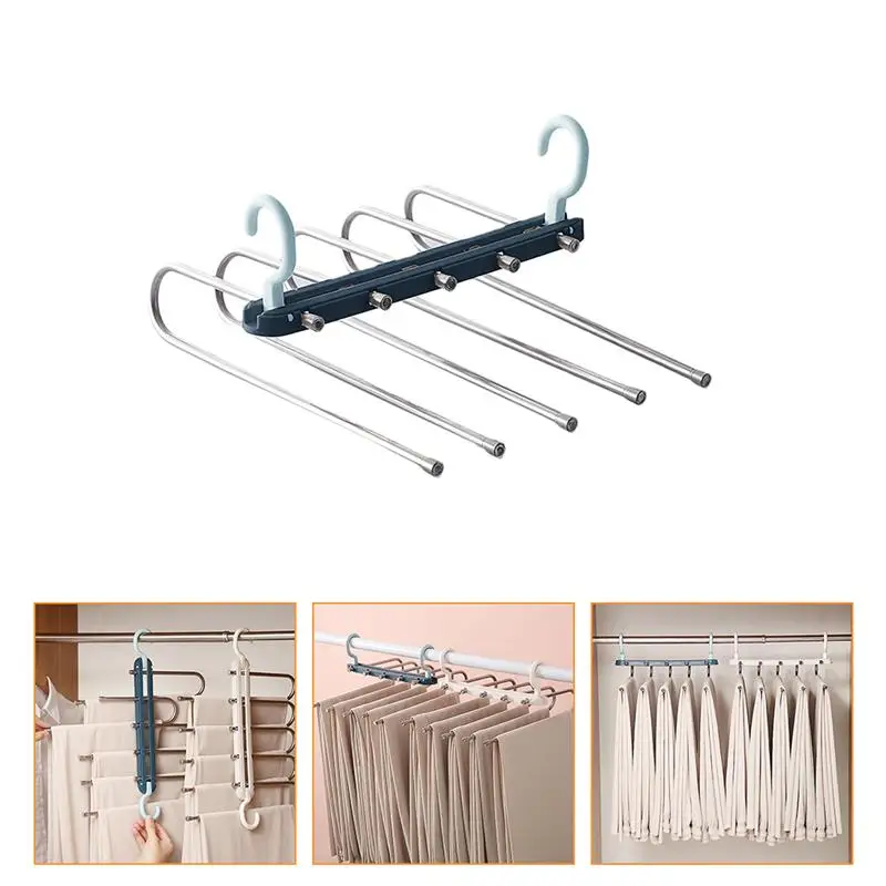 

1Pc Multi-layer Hanger Pants Rack Scarf Rack Wardrobe Multifunctional Hanger
