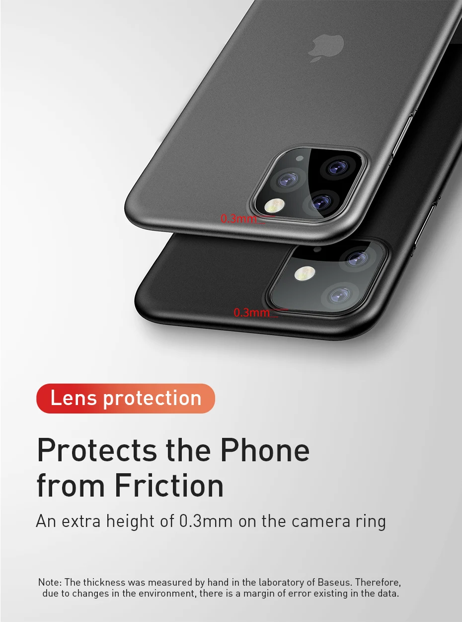 Роскошный чехол для телефона Baseus для iPhone 11 Pro Max Xs Max Xr X 11Pro, задняя крышка 0,4 мм, Ультратонкий чехол из полипропилена для iPhone11