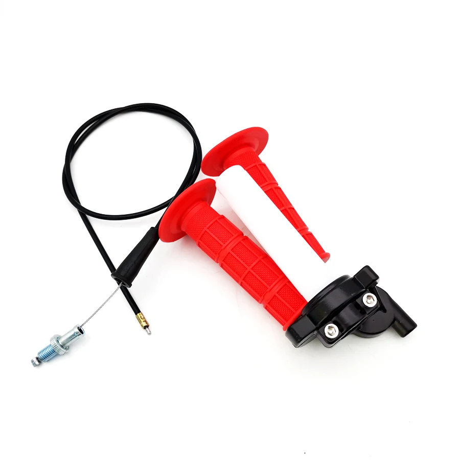 

1Pair Red Twist Throttle Grip Cable Set for Chinese 110cc 125cc Pit Dirt Bike ATV