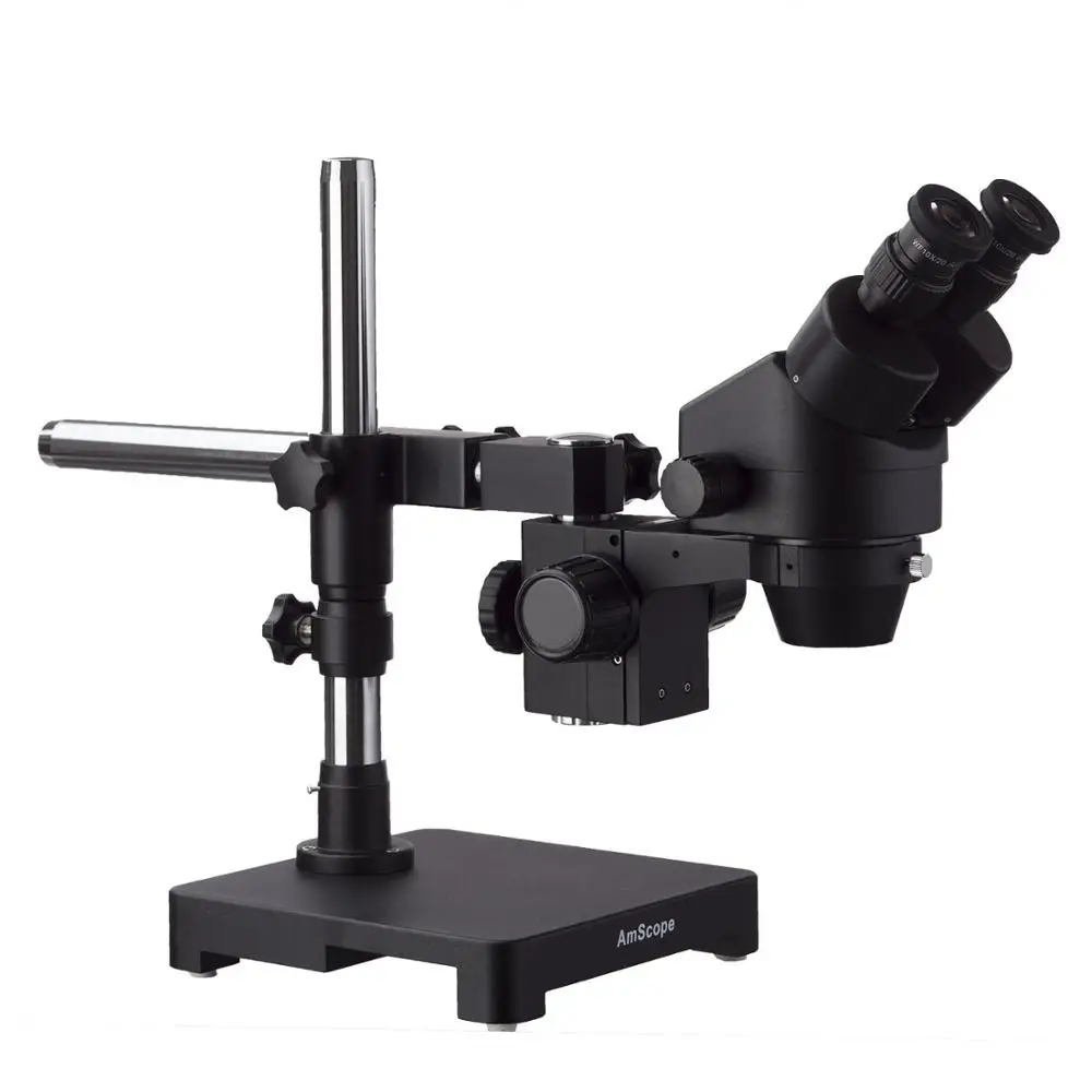 AmScope 3.5X 180X черный стереомикроскоп специального исполнения с одним рычагом на