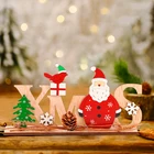 Счастливого Рождества деревянные Санта Клаус украшение 