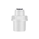 Подходит для трубки с наружным диаметром 38 дюйма, 9,52 мм x 12 дюйма, BSP, быстроразъемный соединитель из пом для аквариума, фильтра для воды обратного осмоса