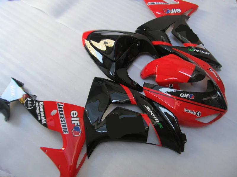Набор обтекателей мотоцикла для KAWASAKI Ninja ZX10R 06 07 ZX 10R 2006 2007 zx10r ABS Горячий красный