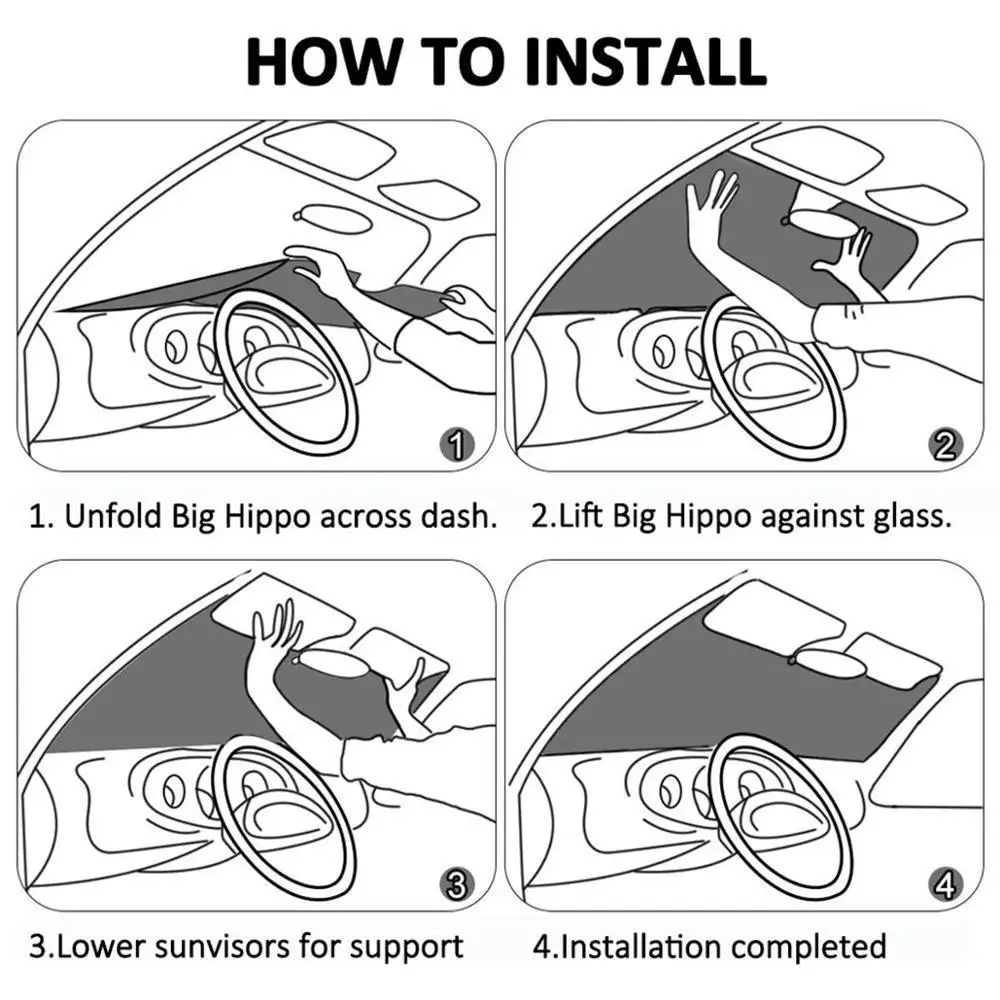 

INSTANTARTS Sunflower Flower 3D Car Sun Shade Windshield Sunshade Universal fit Block Sun Damag,UV and Heat,Protect Car Interior