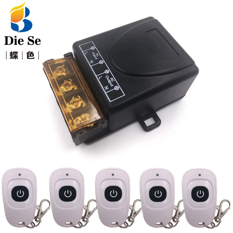 Беспроводной универсальный пульт дистанционного управления AC 220V 30A 1CH релейный