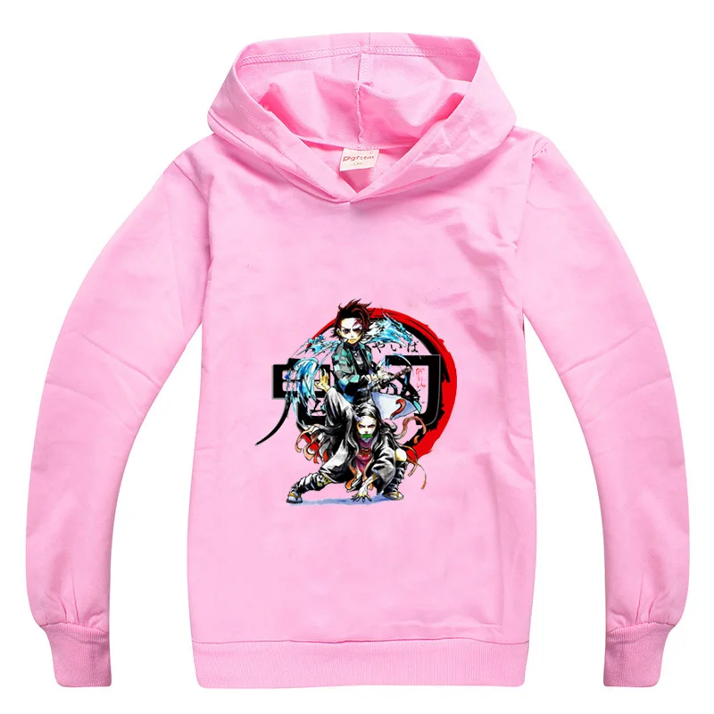 

Japanese Anime Demon Slayer Baby Hoodie Kids Clothes Girls Top Pullover Boy Sweatshirt Toddler Clothing 14 Years