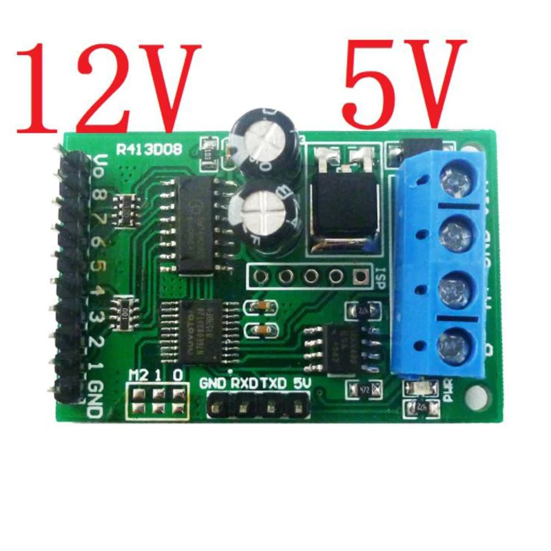 DC 5-24 В 8-канальный модуль RS485 Modbus Rtu протокол AT Command Многофункциональное реле ПЛК