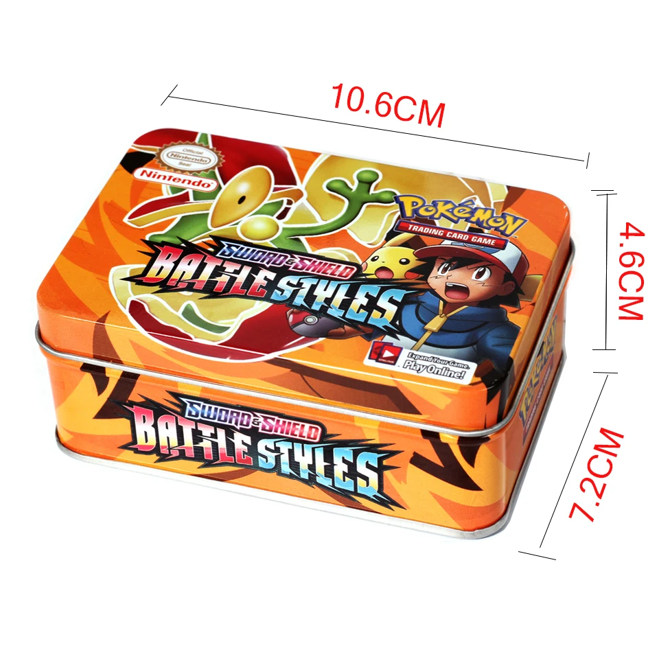 Cartas de Pokemon para ni&ntilde;os, juego de cartas brillantes GX MEGA, estilos de batalla, juguetes coleccionables de Pokemon, regalo de Navidad-4