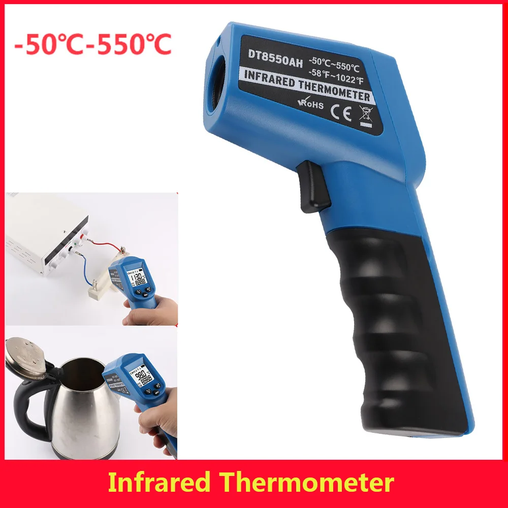 

Лазерный измеритель температуры цифровой инфракрасный термометр бесконтактный термометр измеритель температуры двойной лазер ИК Промышл...