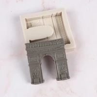 arc de triomphe shape lace silicone mold resin kitchen baking tool diy chocolate cake pastry candy dessert fondant moulds for de