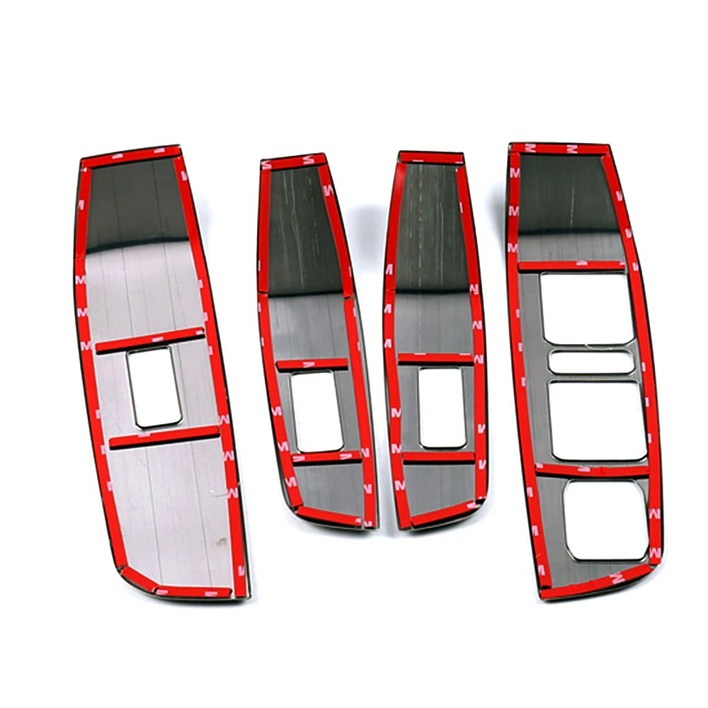 

For Haval F7 F7X 2018-2021 Auto Window Switch Panel Trims Stainless Steel Decorative Interior Parts Frame Mouldings Accessories