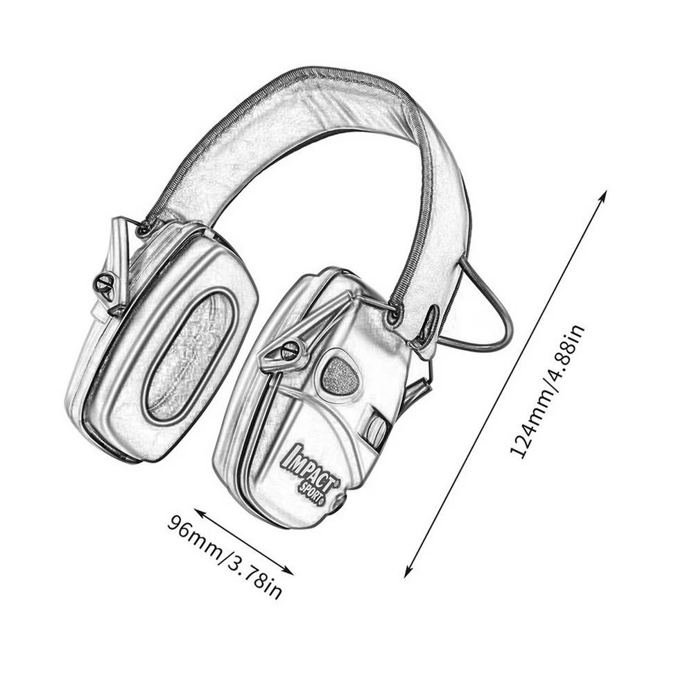 

2021 Tactical Electronic Shooting Earmuff Anti-noise Headphone Sound Amplification Hearing Protection Headset Foldable Hot Sale