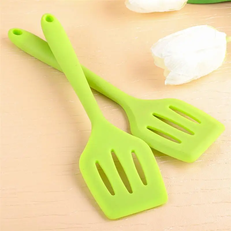 2PCS Silicone Cooking Spatula Slotted Turner Nonstick ​Heat Resistant Shovel Kitchen Utensil (Random Color)​ | Дом и сад