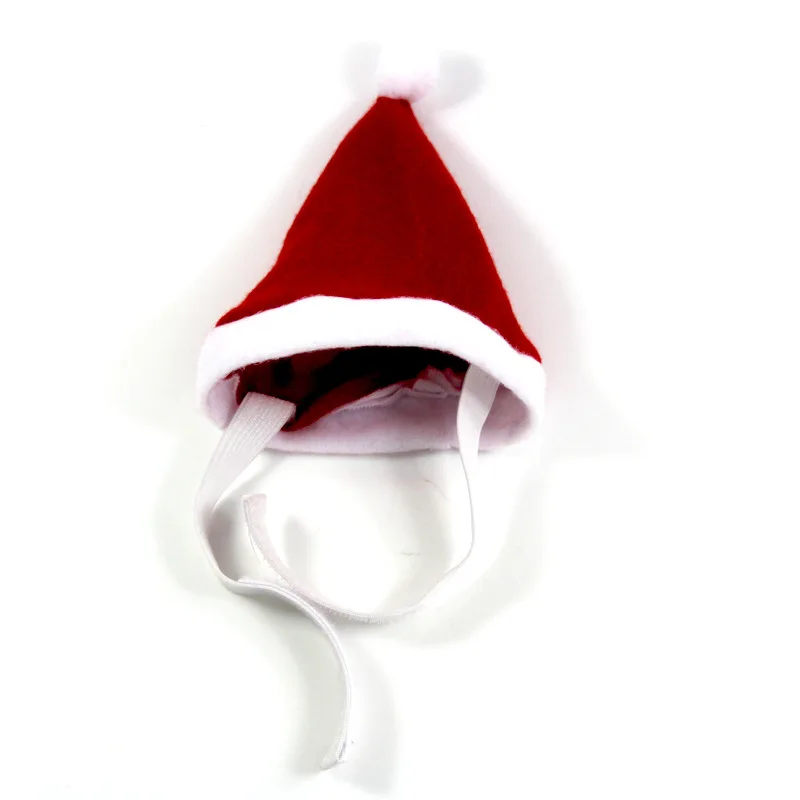 Новогодние шапки для собак кошек домашних питомцев шапка Санта шарф и ошейник