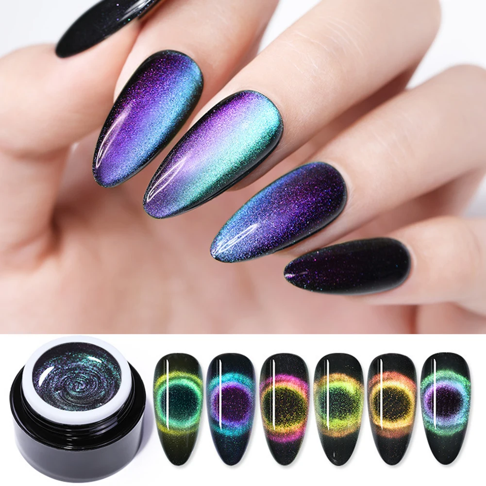 BORN PRETTY 9D Galaxy Cats Eyes светодиодный Гель-лак для ногтей Хамелеон для использования с магнитом впитывающийся УФ-лак для ногтей Блестящий гель Базовое покрытие 5 мл